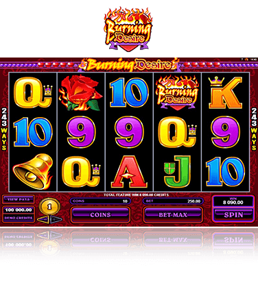 Microgaming Burning Desire Spiel